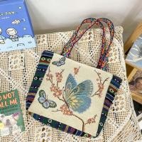 ราคา BWNTIX ผีเสื้อรูปผีเสื้อ กระเป๋าถือปักลายสไตล์ชนเผ่า แมวแมวแมว นกสำหรับนก กระเป๋าผ้าแคนวาสรูปนกฮูก เรโทร ถุงเก็บสัมภาระ กระเป๋าสะพายลายช้าง กิจกรรมกลางแจ้งกลางแจ้ง (21694109137)