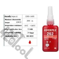 ราคา น้ำยาล็อคเกลียว น้ำยาล็อคเกลียวแรงยึดปานกลาง แรงยึดสูง 50ml เบอร์ 242 262 (21393637524)