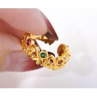 ราคา กำไล แหวน โอมนพเก้า งานชุบทอง 24k ฟรีไซส์ปรับได้ตามข้อมือ (21345461657)