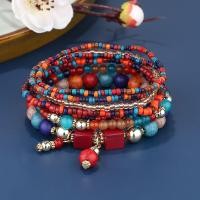 ราคา Boho ชุดสร้อยข้อมือลูกปัดข้าวหลากสีสำหรับผู้หญิงกำไลข้อมือแฟชั่นเครื่องประดับอัญมณีสำหรับปีกเสน่ห์หอไอเฟล (19760876380)
