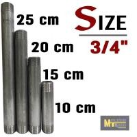 ราคา ท่อนสั้นเหล็กชุบซิงค์ ประปา ขนาด 1 2 4 หุน 3 4 6 หุน 1 1 นิ้ว (21540426692)