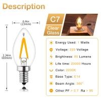 ราคา C7ไส้หลอดไฟ Led G40 C22T T16 T22โคมไฟกลางคืนหลอดขนาดเล็ก1W E12ฐาน E14หลอดไฟเชิงเทียน (18654875084)