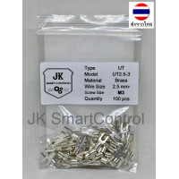 ราคา หางปลาแฉกเปลือย ขนาด 1 50 2 50 ตร มม ทองแดง ทองเหลือง UT terminal Size 1 50 2 50 sq mm Copper Brass (10514031338)