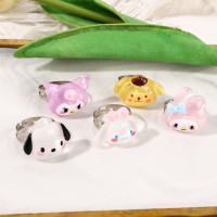 ราคา แหวน Sanrio Kuromi สาวน่ารักหัวใจนิ่มลายการ์ตูนของขวัญคู่แฟนสาว (18205345722)