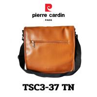 ราคา Pierre cardin ปีแอร์การ์แดง กระเป๋าสะพายข้างหนังแท้ กระเป๋าสะพายข้าง กระเป๋าเอกสาร มีช่องใส่ของเยอะ รุ่น TSC3 37 พร้อมส่ง (21732779586)