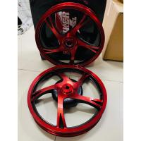 ราคา ล้อแมคmio fino nouvomx Max mio fino nouvo สีแดงดำ ขอบ 14 (16026791414)