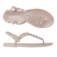 ราคา Holster Supermodel Champagne HST218CHA รองเท้าส้นแบนแบบรัดส้น (7204032895)