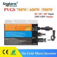 ราคา Snaterm PVGS 500W 600W 700W MPPT Solar Grid Tie Micro Inverter DC18V 60VDC ถึง AC110V 230V 50HZ60HZ อินเวอร์เตอร์ PV พลังงานแสงอาทิตย์ (21102210200)