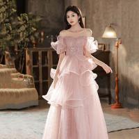 ราคา EAGLELY ชุดราตรีเรียบหรูเลื่อมหรูหราระดับไฮเอนด์ชุดราตรีสีชมพูผู้หญิงที่สง่างาม2024เป็นทางการงานเลี้ยงอาหารค่ำชุดลูกยาวนางฟ้าสำหรับผู้ใหญ่โฮสต์ศิลปะการสอบชุดสปอนเซอร์งานแต่งงาน (21512235200)