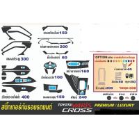ราคา สติกเกอร์เคฟล่ากันรอยยกเซ็ท Toyota Yaris Cross (21626346819)