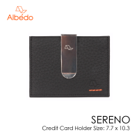 ราคา คลิปหนีบธนบัตร กระเป๋าใส่บัตร กระเป๋าสตางค์ ALBEDO FLAT CARD HOLDER WITH CLIP รุ่น SERENO SR01599 (19477575626)