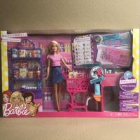 ราคา Barbie Coffee Shop Pet GRG90 Supermarket Shopping Master Doll Girl Play House Scenario Toy (21151559519)