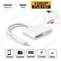 ราคา 1080P Lightning To HDMI Digital AV TV Cable Adapter For Pad Phone 15 14 13 12 11 Xs Xr X 6 7 8Plus (21631951576)