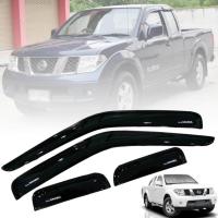 ราคา กันสาดประตู คิ้วกันสาด กันแดด กันฝน รุ่น นิสสัน นาวาร่า NISSAN NAVARA D40 ปี 2005 2010 สีดำเงา โลโก้ขาว 2 ประตู 4 ชิ้น (8208422839)