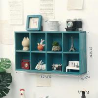 ราคา ชั้นวางของติดผนังกล่องเก็บของติดผนังแบบแขวนผนังชั้นแขวนตกแต่งผนังลายสก๊อตไม้แท้แบบไม่เจาะรูสไตล์วินเทจสำหรับวางบนโต๊ะ (13210616354)