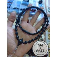 ราคา สร้อยคอประคำไม้งิ้วดำ แขวน พระเครื่อง (16244361454)
