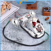 ราคา Creamnin รถมอเตอร์ไซด์ไฟท้ายกะโหลกตลกตกแต่งเบรคไฟเลี้ยวไฟท้าย ไฟฟ้าสีแดงและสีน้ำเงิน (21776439837)