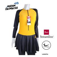 ราคา Size S XL ชุดว่ายน้ำผู้หญิง แขนยาว ขายาว สีเหลืองดำ ของ BSC Streamline (19399788987)