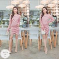 ราคา MF270 เดรสสั้นออกงาน ผ้าซาร่าเนื้อเงา แขนยาวแต่งผ้ามุ้ง กระโปรงแต่งไขว้หน้า งานซิปหลัง ทรงสวยเป๊ะ พร้อมส่ง สี น้ำตาล ชมพู ฟ้า แดง ขาว กรมท่า ขนาด รอบอก 32 35 รอบเอว 25 28 สะโพก 35 38 ยาว 33 นิ้ว (1723