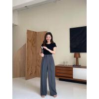 ราคา HONEY PANTS กางเกงเอวสูง ทรงขากระบอกใหญ่ (21728830604)