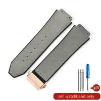 ราคา อุปกรณ์เสริมพิเศษสำหรับ Hublot หนัง Yuki บิ๊กแบงกันน้ำกันเหงื่อทนทานสายนาฬิกาข้อมือสายหนังนิ่มฟรอสติ้ง (20286939930)