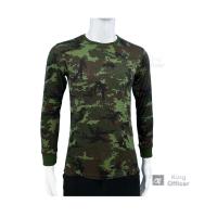 ราคา เสื้อยืดลายพรางทหาร เสื้อฝึก ยุทธวิธี แบบผ้าหนา คอกลม แขนยาว เป็นเสื้อยืด ลายพรางทหารบก ทบ (10184431704)
