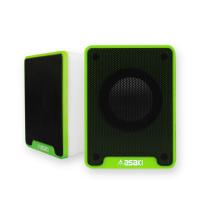 ราคา สินค้าสภาพ 95 Asaki ลำโพงคอมพิวเตอร์ตั้งโต๊ะ ดีไซน์รูปทรงสี่เหลี่ยมผืนผ้า เชื่อมต่อด้วย USB และ jack 3 5 mm รองรับ window และ OSX รุ่น ASW 585 (17226622969)