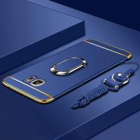 ราคา LANLIN เคสโทรศัพท์สำหรับ Samsung Galaxy S7 Edge S7เคสสีด้านแข็งบางเป็นพิเศษสำหรับ Samsung S7 Edge พร้อมห่วงตั้งและสายฟรี (10377723472)