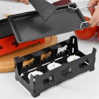 ราคา มินิชีส Raclette ย่างพร้อมที่จับสีดำเครื่องมืออบชีสรูปสี่เหลี่ยมผืนผ้า Bakeware (17658819796)