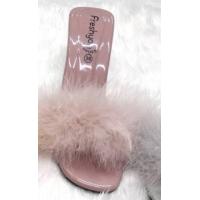 ราคา รองเท้าส้นแก้ว สูง 2 5 นิ้ว ขนฟรุ้งฟริ้งน่ารักๆ (9530912669)