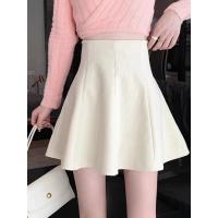 ราคา กระโปรงทรงเอเข้ารูปเอวสูงผ้าลูกฟูกสำหรับผู้หญิงกระโปรงเอวสูงทรงเอเข้ารูปผ้าคอตตอนแท้แฟชั่นสไตล์เกาหลี (21613437843)