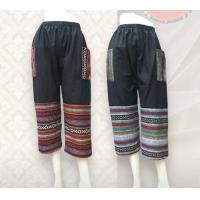 ราคา กางเกงผ้าฝ้ายแต่งผ้าทอนากา (21568079481)