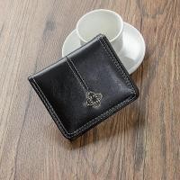 ราคา Dompet koin หนังนักเรียนแบบพับได้สั้นหนังพียูแบบมีซิปกระเป๋าเก็บบัตรหลายช่องเสียบบัตรสำหรับผู้หญิงใช้ทุกวัน (21603677820)