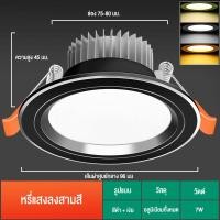ราคา ไฟดาวน์ไลท์ ฝังตัว โคมไฟเพดาน ไฟเพดาน ไฟติดเพดาน ไฟติดห้อง ไฟตกแต่ง ไฟเพดาน led แสงเดย์และแสงวอร์ม (21226694327)