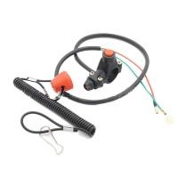 ราคา Tether Lanyard Emergency Kill Stop Engine Switch Push Button For ATV Motorcycle Boat Interruptor (16068302222)