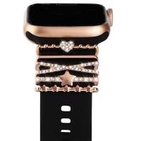 ราคา JAYQQ กำไลข้อมือสร้อยข้อมือ เครื่องประดับสายนาฬิกา เพชรประดับเพชร เข็มกลัดติดผนัง แหวนตกแต่ง สร้างสรรค์และสร้างสรรค์ โลหะสำหรับตกแต่ง เสน่ห์ของสายรัดข้อมือ สำหรับ IWatch นาฬิกา อุปกรณ์เสริมสายรัด (201