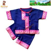 ราคา ชุดพื้นเมือง ชุดพื้นเมืองเด็ก ชุดพื้นเมืองเชียงใหม่ ชุดเด็กดอย ชุดผ้าฝ้าย ชุดผ้าฝ้ายพื้นเมือง ดฤวัตแฟชั่นทางเหนือ สีกรม (21359313439)