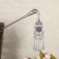 ราคา ปิ่นปักผมชุบเงินวินเทจคลาสสิกสำหรับผู้หญิงแท่งเครื่องประดับผม Headwear ดอกไม้โบราณปิ่นปักผมห้อยตุ้งติ้งแกะสลัก (18301325964)