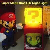 ราคา โคมไฟมาริโอ้ โคมไฟตั้งโต๊ะ LED รูปซูเปอร์มาริโอ้ ไฟกลางคืน ลาย Mario Bros เปิดไฟด้วยระบบสัมผัส แสงวอล์มไลท์ ชาร์จ USB (21724382163)