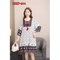 ราคา มินิเดรสสาวอวบสไตล์โบฮีเมียน (21580077780)