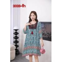 ราคา มินิเดรสสาวอวบสไตล์โบฮีเมียน (21580077786)