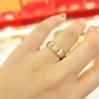 ราคา แหวนโอมพระพิฆเนศ สีทอง สีเงิน พร้อมการ์ดโอม SW3550 (21483687583)