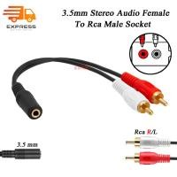 ราคา สายแปลง 3 5mm Stereo Audio Female Jack To 2 Rca Male Socket To Headphone Cable (9280753612)