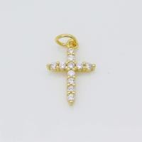 ราคา จี้ขนาดเล็กรูปไม้กางเขนฝังเพชรหุ้มทอง18K จี้ห้อยต่างหูเครื่องประดับแบบห้อย DIY สร้อยข้อมือสีเหลืองทองอุปกรณ์เสริมสร้อยคอต่างหู (14244107180)