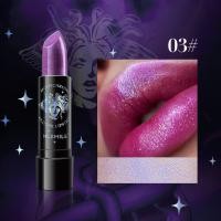 ราคา ลิปสติกกลิตเตอร์6สีกันน้ำติดทนนานลิปสติกโลหะประกายมุกลิปกลอสสีดำเครื่องสำอางแต่งหน้าริมฝีปากผู้หญิง (21360425309)