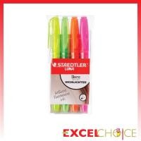 ราคา สเต็ดเล่อร์ ปากกาเน้นข้อความ ปากกาไฮไลท์ ลูน่า 3681 Staedtler Luna 3681 4สี 4ด้าม (16441478159)
