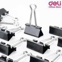 ราคา Deli คลิปหนีบกระดาษ สีดำ ขนาด 41mm แพ็ค 12 ชิ้น 38562 Binder Clips 41mm คลิปหนีบกระดาษสีดำ อุปกรณ์สำนักงาน คลิปหนีบ คลิป (17177879145)