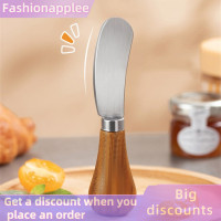 ราคา Fashionapplee มีดหั่นเนยขนาดเล็กมีดหั่นชีสแบบตั้งสร้างสรรค์มีดหั่นเนยมีดหั่นสลัดมีดสแตนเลสด้ามไม้ (21149655827)