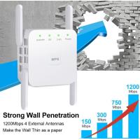 ราคา 5Ghz WiFi Repeater Wireless Wifi Extender 1200Mbps Wi Fi Amplifier 802 11N Long Range Wi fi Signal Booster 2 4G Wifi Repiter (20412386167)