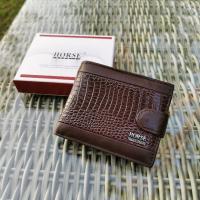 ราคา กระเป๋าสตางค์ แบรนด์แท้ Horse 100 พร้อมกล่องแบรนด์ หนังแท้อัดลาย งานสวยดูดี (20694202515)